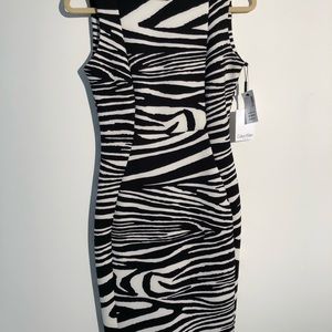CALVIN KLEIN Zebra Dress -  NEW with Tags